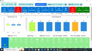 BMS Lithium battery monitoring and controlling software