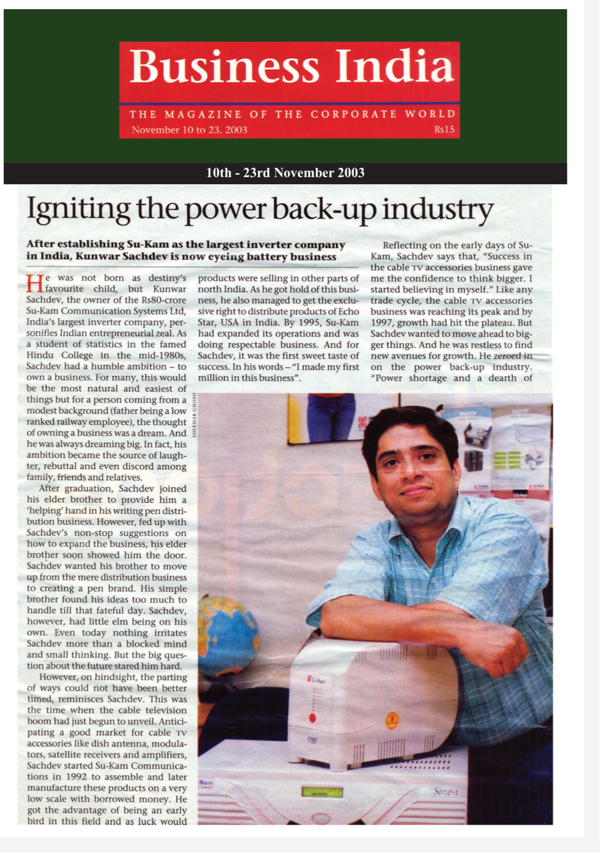 Business India article