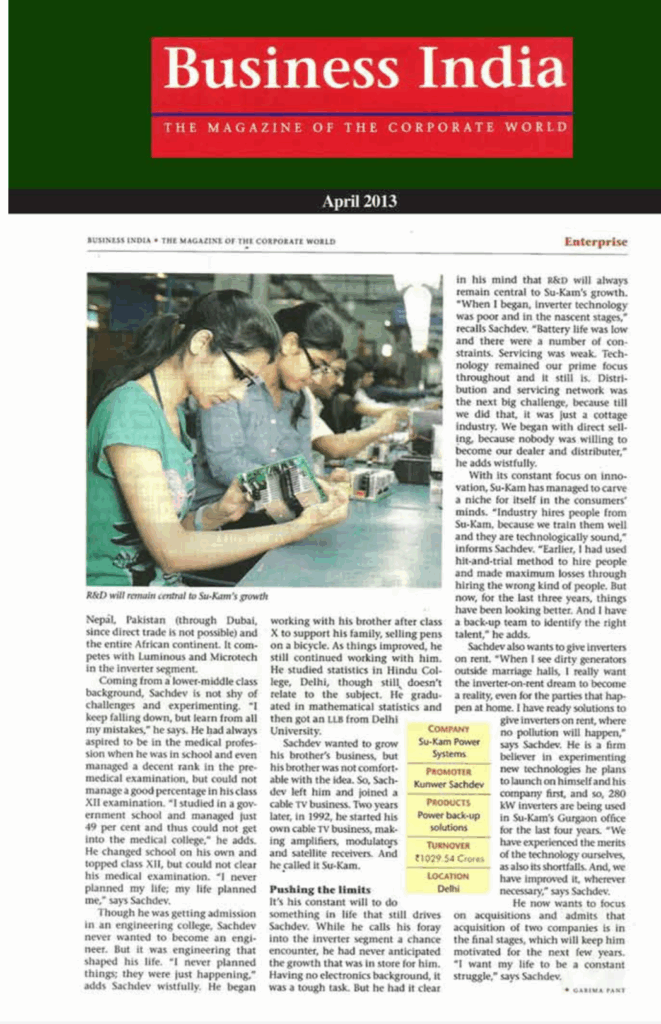 Business India article