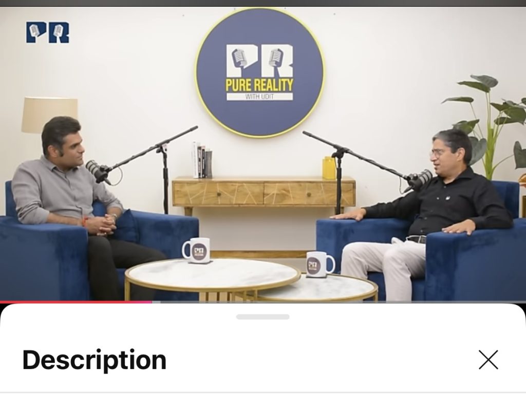 Podcast of Kunwer Sachdev by Udit pathak