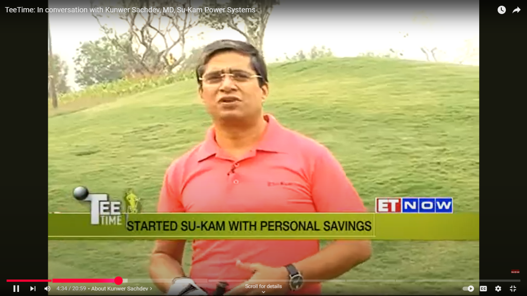 Tee Time golf interview in ET news
