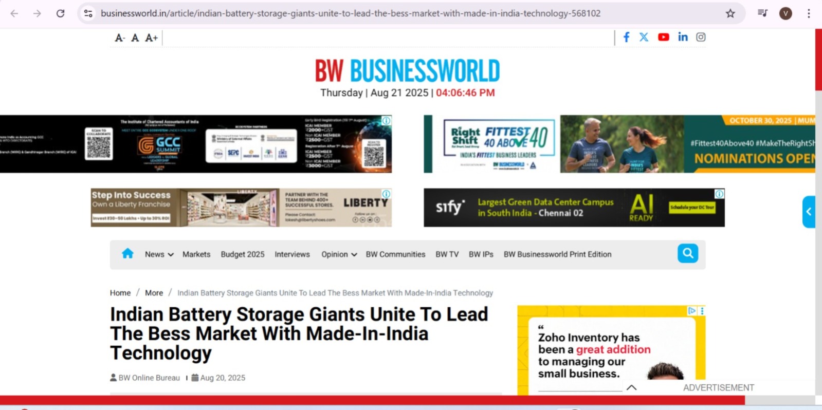 Indian Battery Storage Giants Unite To Lead The Bess Market With Made-In-India Technology