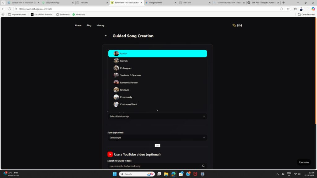 the happy birthday customised song creation of Echogenie.in