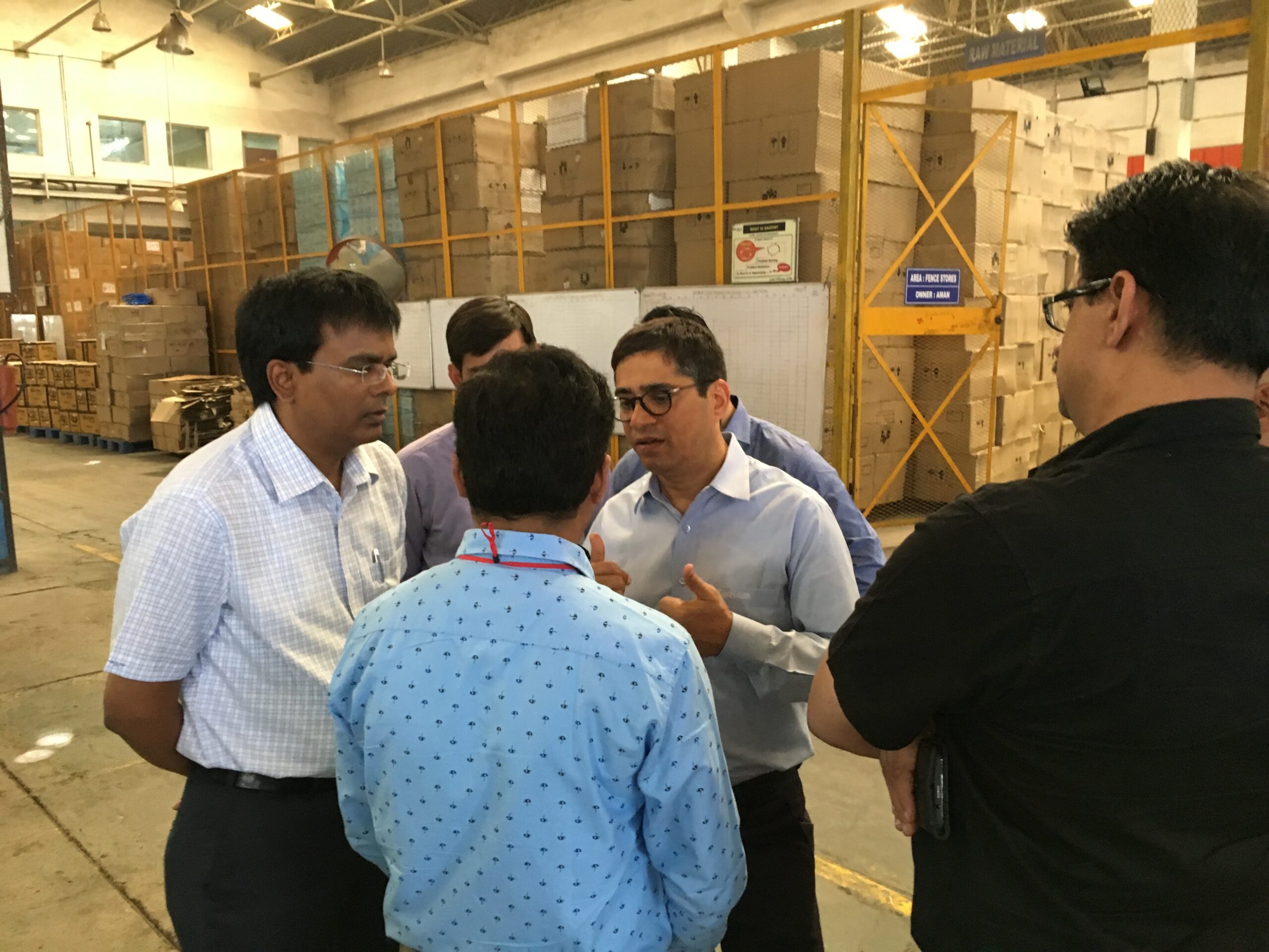 Kunwer Sachdev on the factory floor