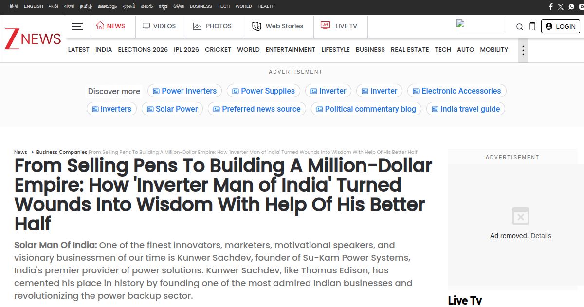 From Selling Pens to Building a Million-Dollar Empire — Zee News