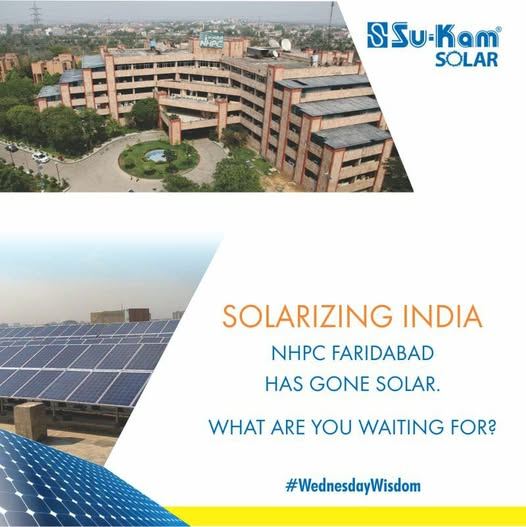 NHPC Faridabad Goes Solar with Su-Kam