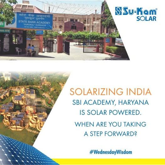 SBI Academy, Haryana Goes Solar with Su-Kam