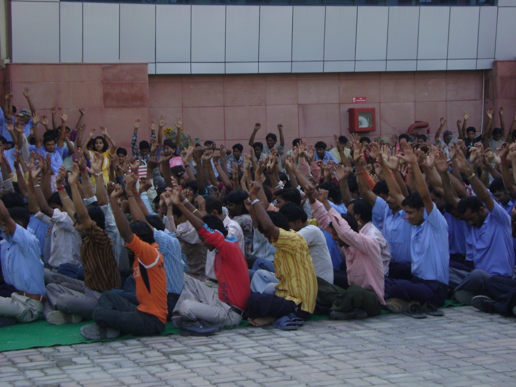 Su-Kam employees at company gathering
