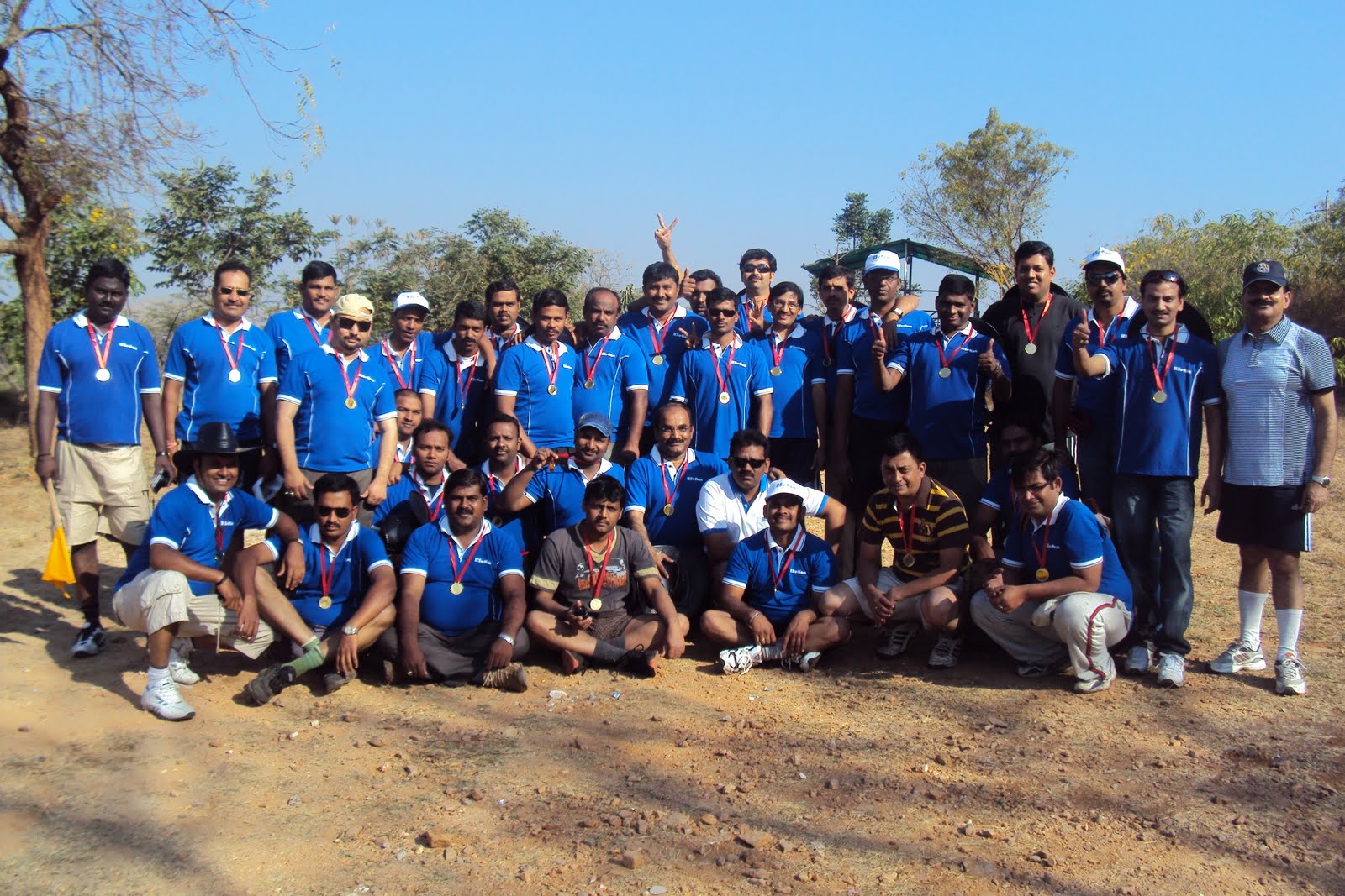 Su-Kam team sports day with medals