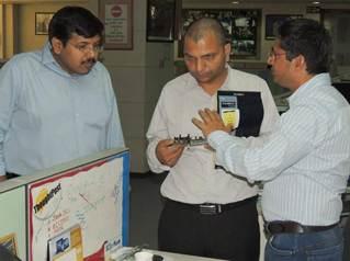 Su-Kam R&D team working in the lab
