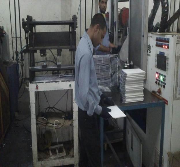 Su-Kam transformer manufacturing unit workers operating machines