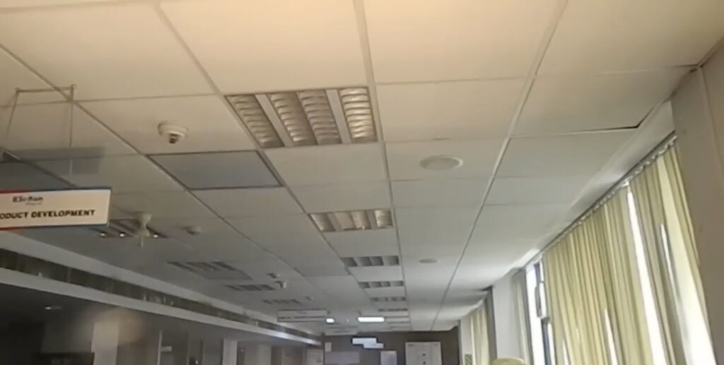 Su-Kam R&D Product Development office with ceiling lights and fans running on solar DC power