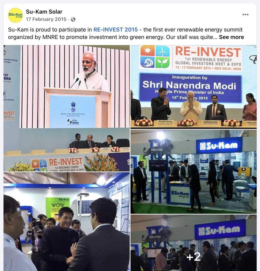 Re-Invest 2015 renewable energy summit New Delhi
