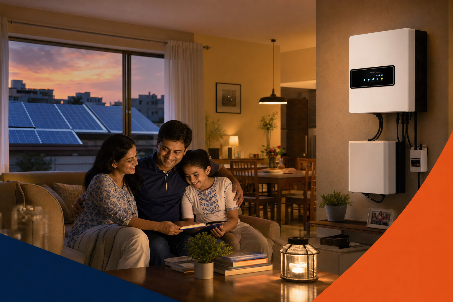 Brainy Eco Solar Hybrid PCU — Indian home power revolution