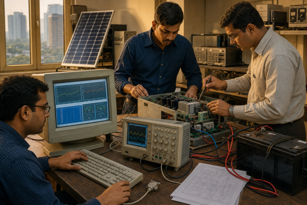 2005 Solar PCU R&D — PC-based monitoring before WiFi