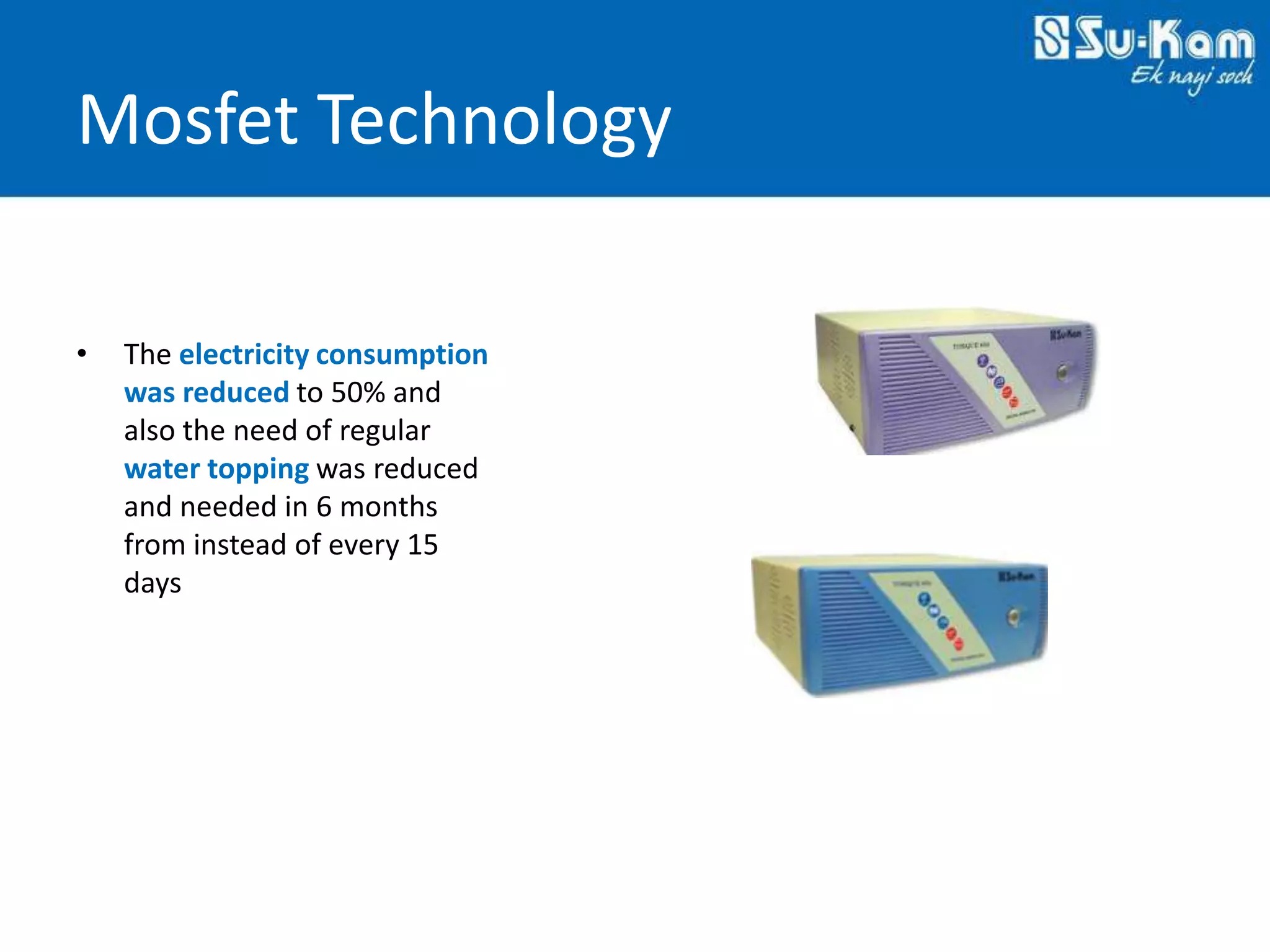 Technovations at Su-Kam 2012 — Slide 12: MOSFET Technology — Part IV