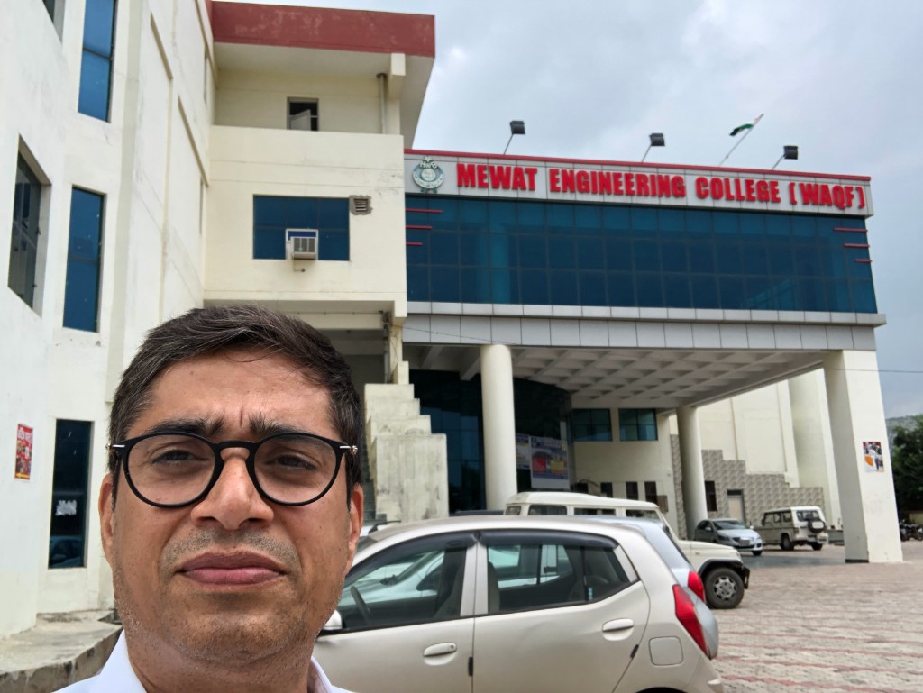 Kunwer Sachdev at Mewat Engineering College (Waqf)