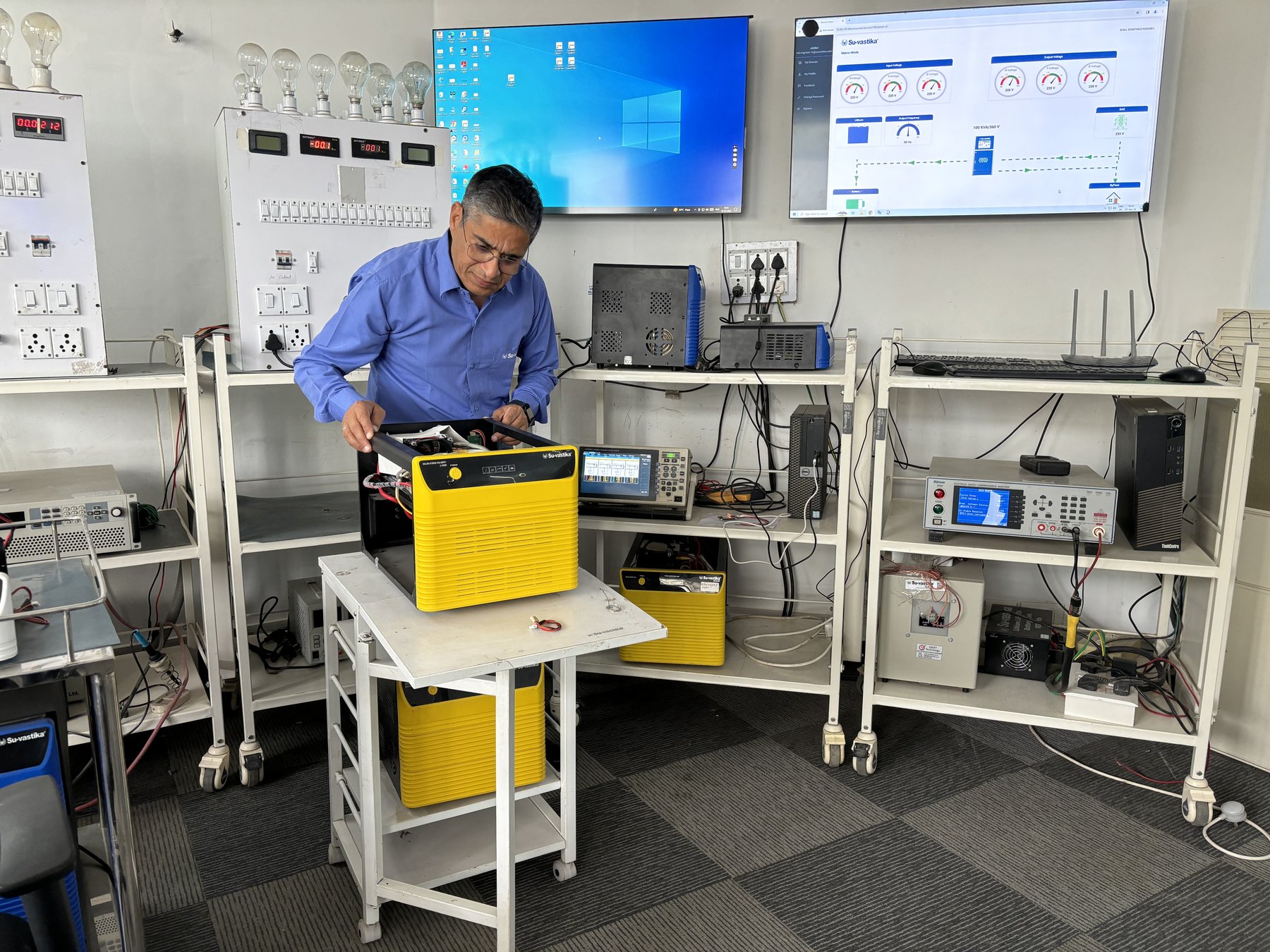 Su-vastika hardware on the test bench — rebuild outside the old CIRP name