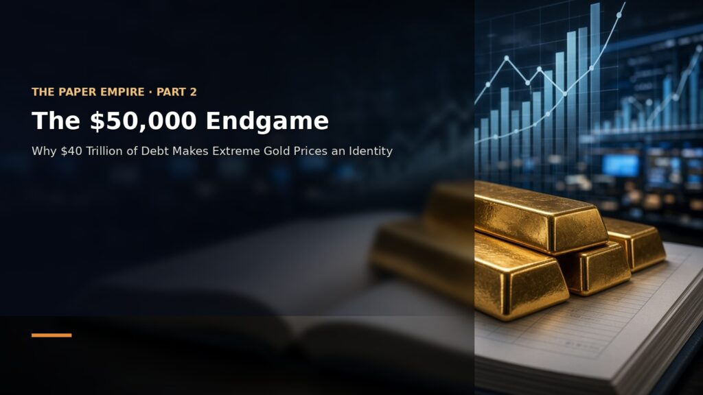The $50,000 Endgame — Why $40 Trillion of Debt Makes Extreme Gold Prices an Identity