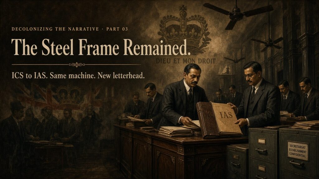 ICS to IAS — the colonial steel frame rebranded after 1947