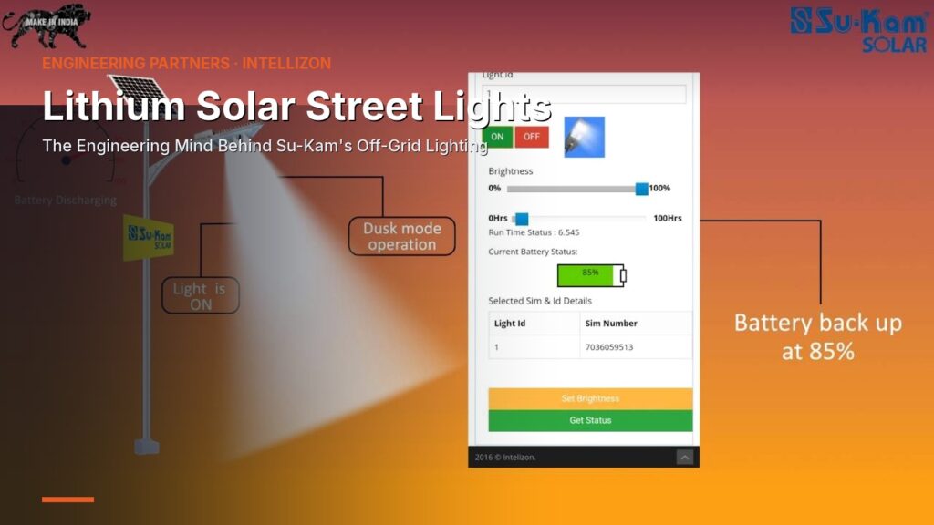 Lithium Solar Street Lights — The Engineering Mind Behind Su-Kam's Off-Grid Lighting