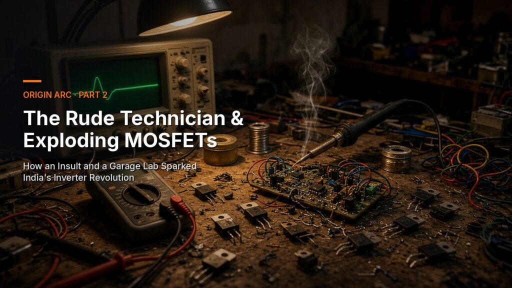 The Rude Technician & Exploding MOSFETs — How an Insult and a Garage Lab Sparked India's Inverter Revolution