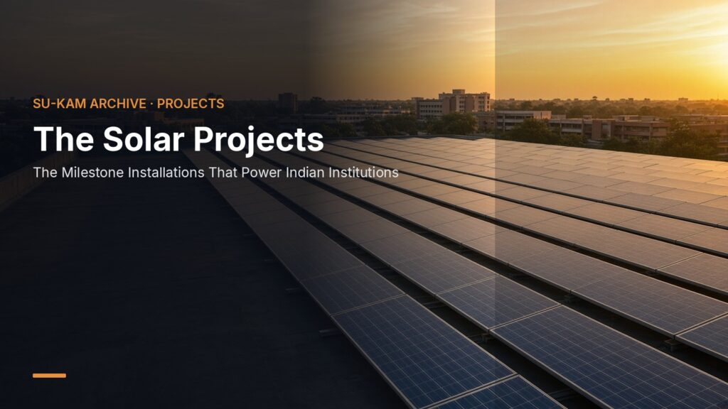 The Solar Projects — The Milestone Installations That Power Indian Institutions