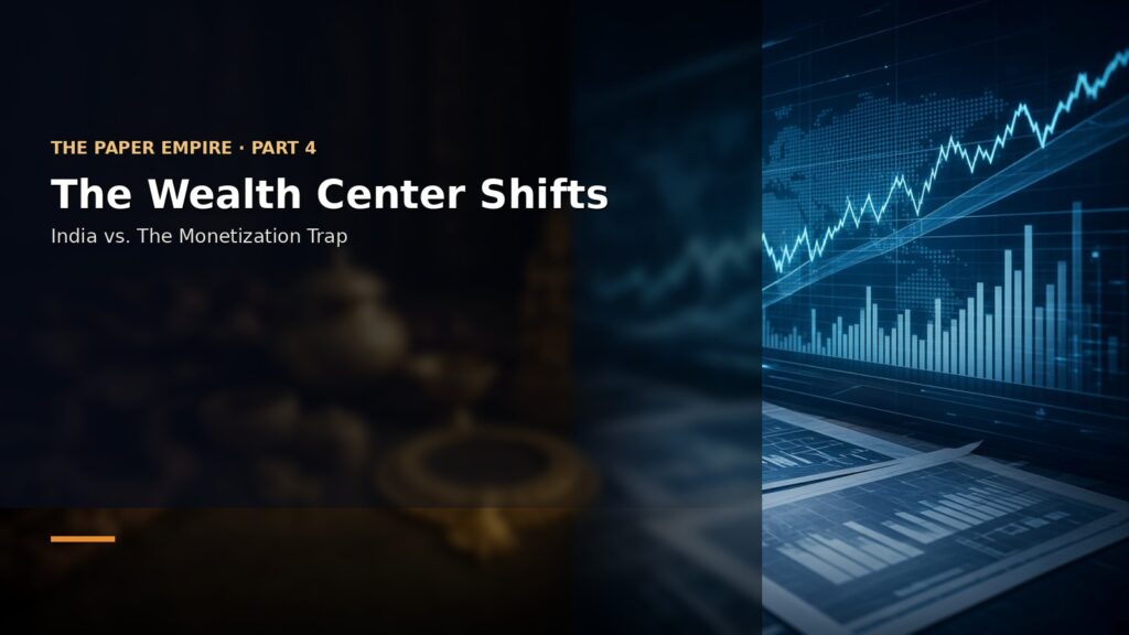 The Wealth Center Shifts — India vs. The Monetization Trap