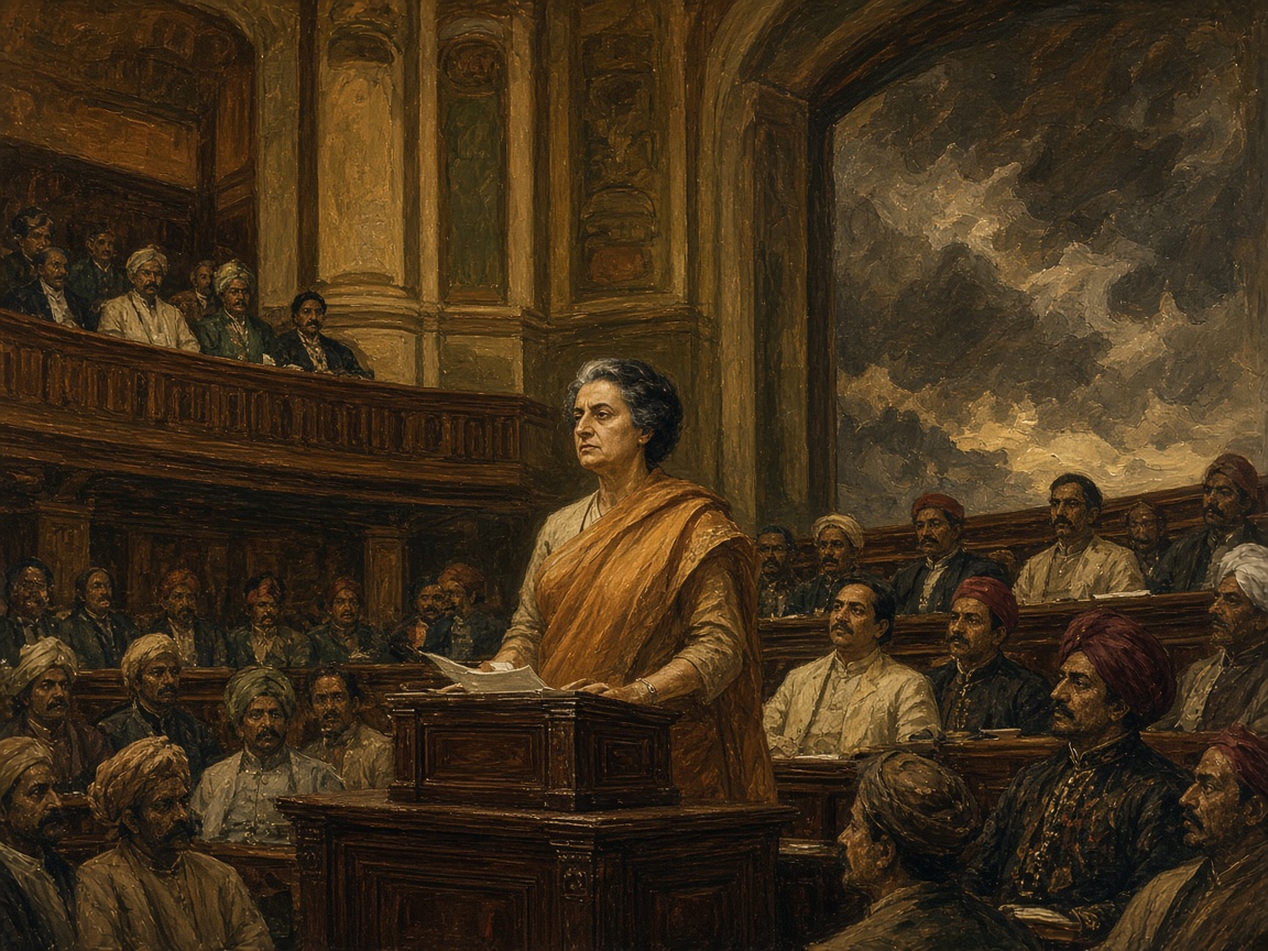 Early 1970s Parliament — Indira Gandhi’s privy-purse political storm