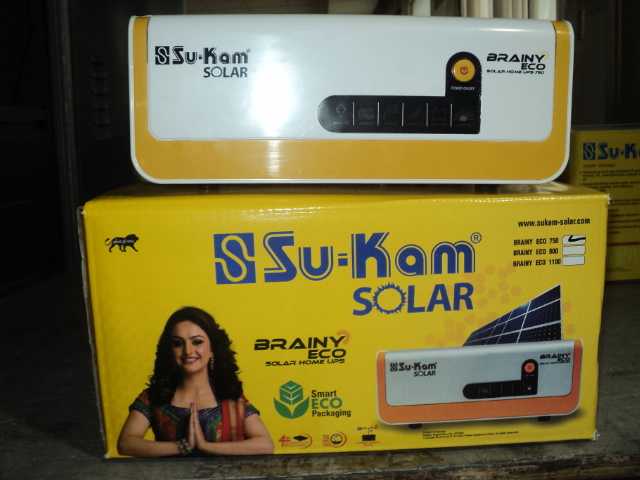 Su-Kam Brainy Eco Solar Home UPS 750 — finished-goods inventory, Katha inverter plant review June 2016