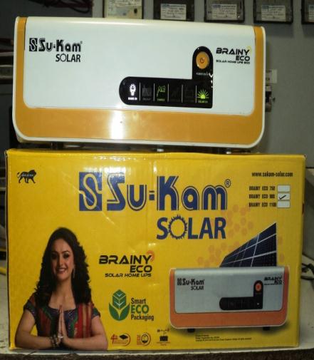 Su-Kam Brainy Eco Solar Home UPS 900 — finished-goods inventory, Katha inverter plant review June 2016