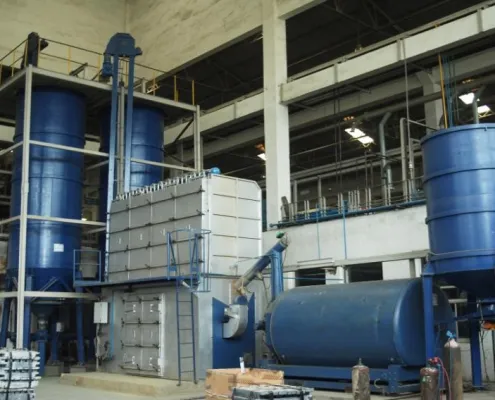 Su-Kam plant process line — silos, vessels and floor inventory that a paper valuation cannot count