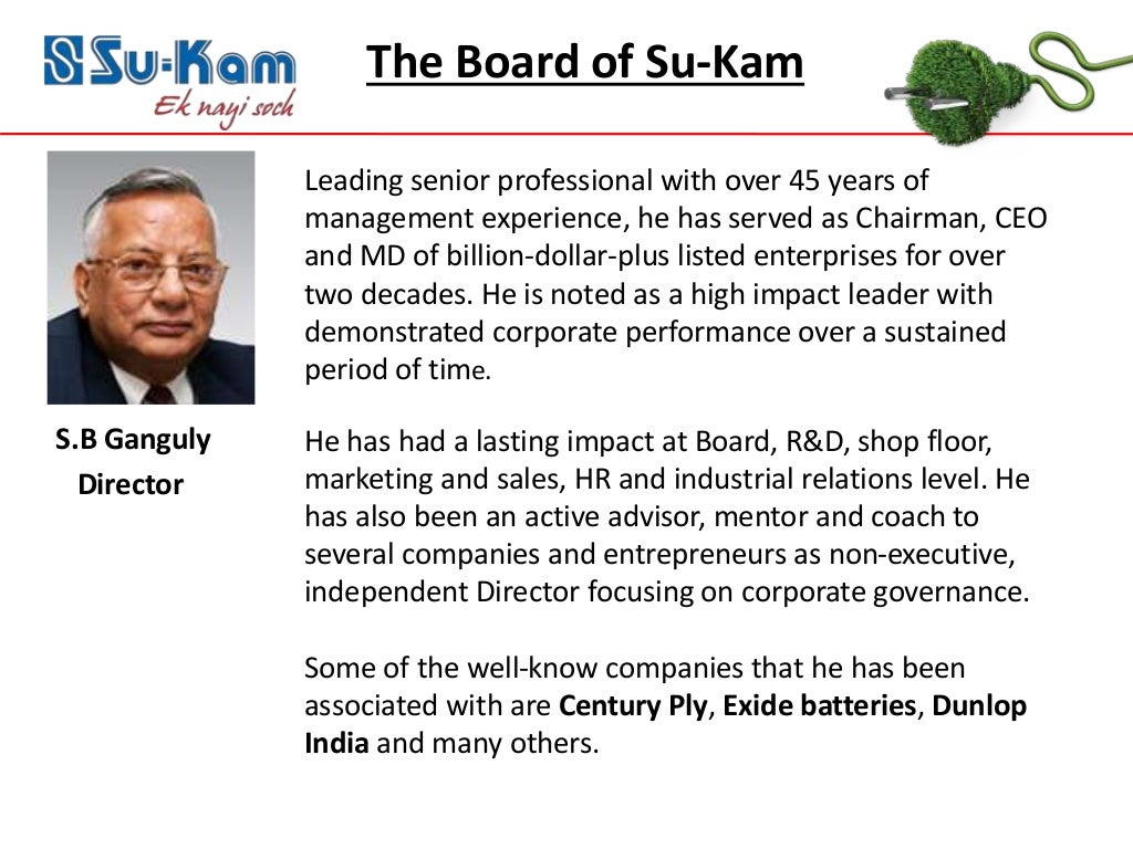 Industry leadership on the board