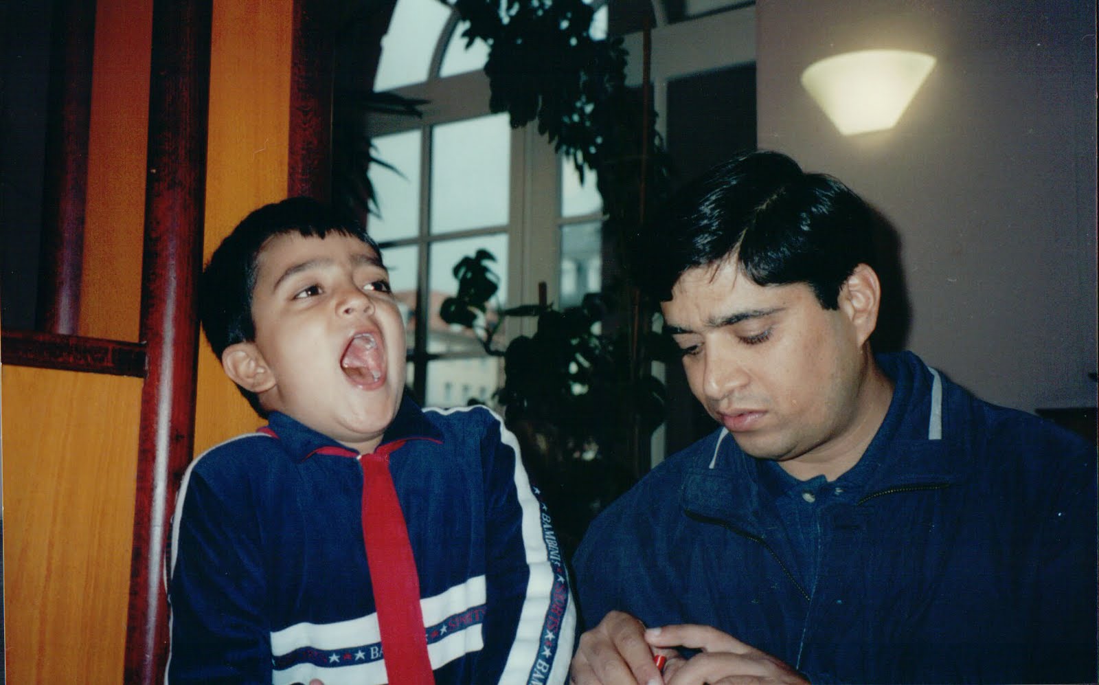 Young Shourrya with Kunwer Sachdev indoors