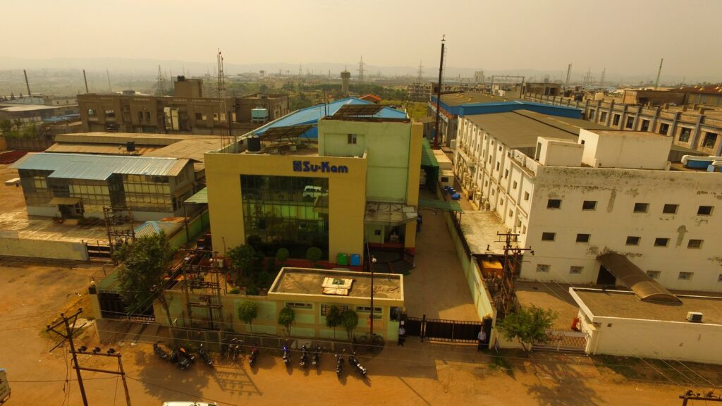 Su-Kam corporate headquarters and R&D building aerial view Gurugram